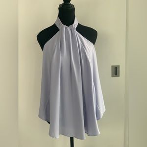 CMEO Collective Lilac Halter Tie Top